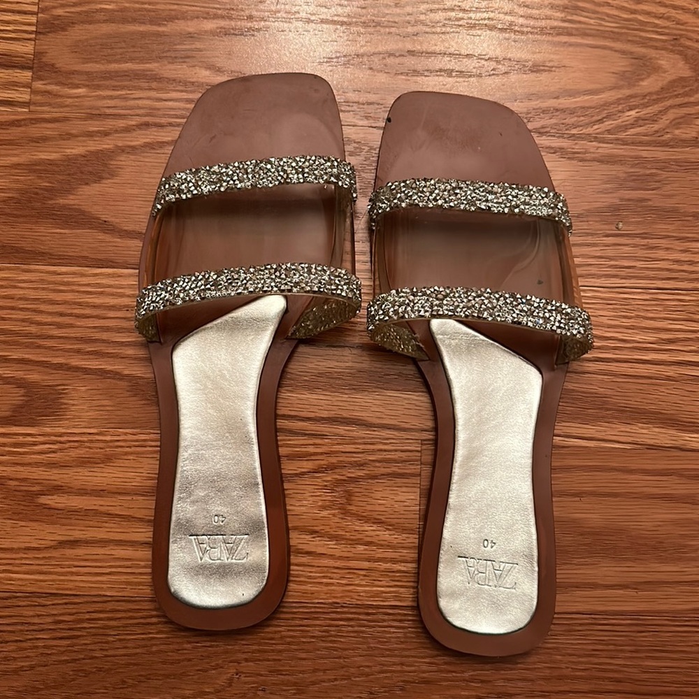 Beautiful shiny sandals